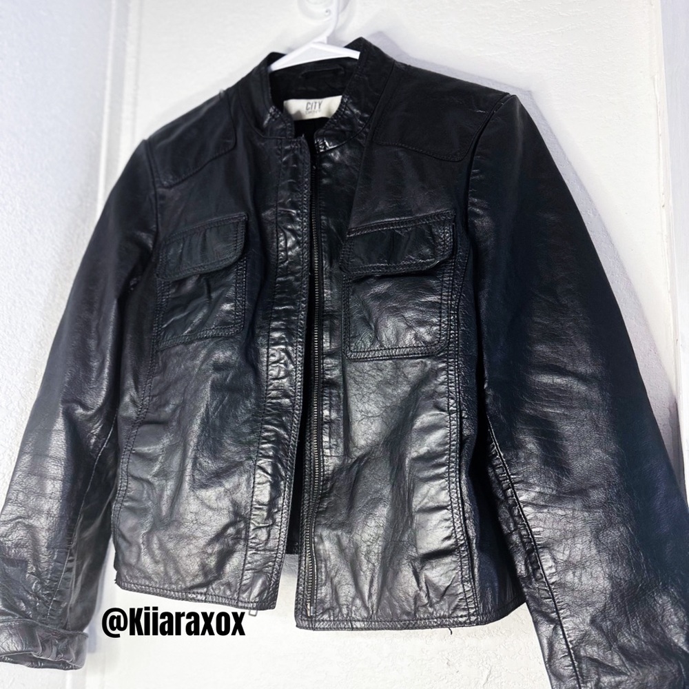 City DKNY Leather Jacket